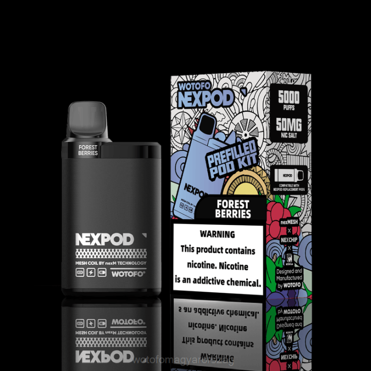 Wotofo NEXPOD készlet 20 mg nélkülözhetetlen doboz X44X7 Wotofo Puff