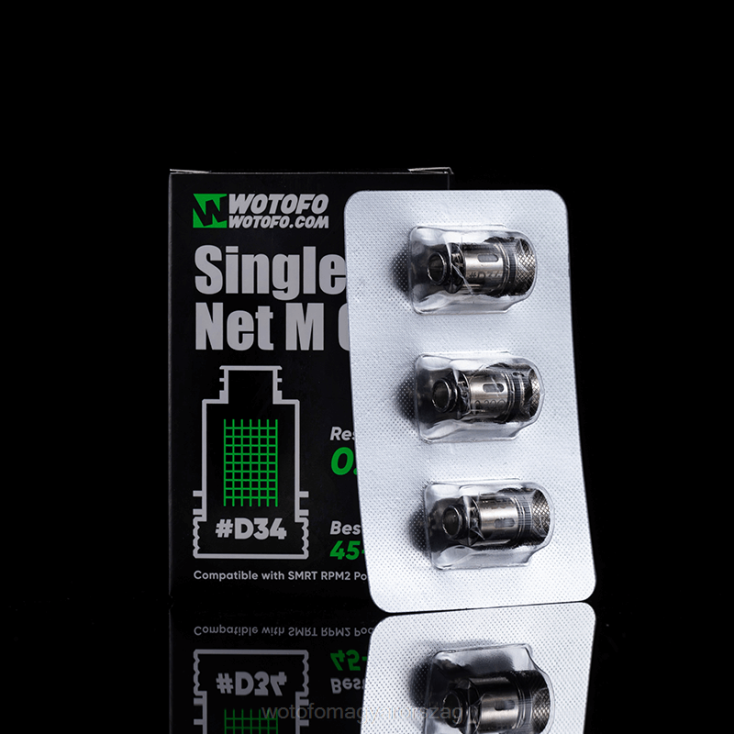 Wotofo SMRT rpm2 pod tekercs d34 hálóháló 3db X44X384 Wotofo Vape Review