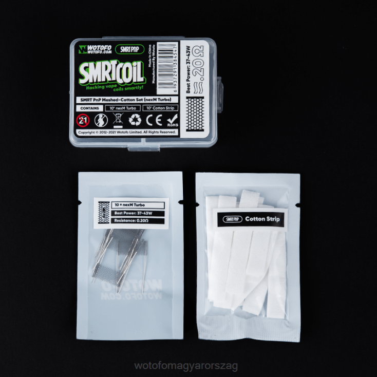 Wotofo SMRT pnp mesh-pamut készlet nexmesh extrém X44X340 Wotofo Disposable Vapes
