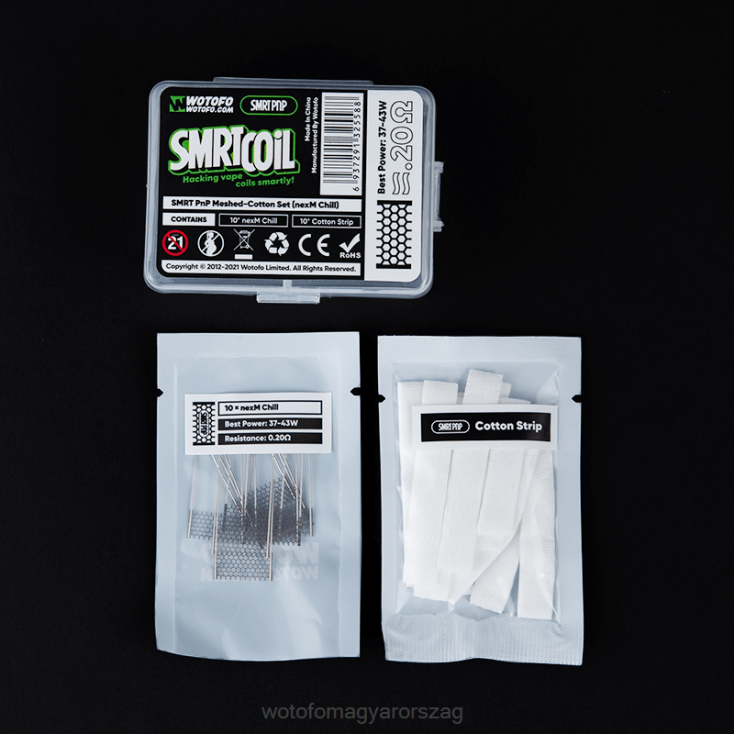 Wotofo SMRT pnp mesh-pamut készlet nexmesh turbó X44X339 Wotofo Flavors
