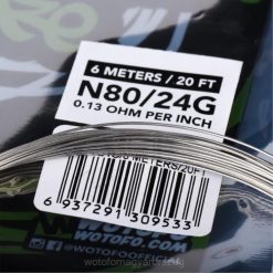 Wotofo előre megépített dróttekercs ni80 versenyhuzal - 24g X44X361 Wotofo Magyarország